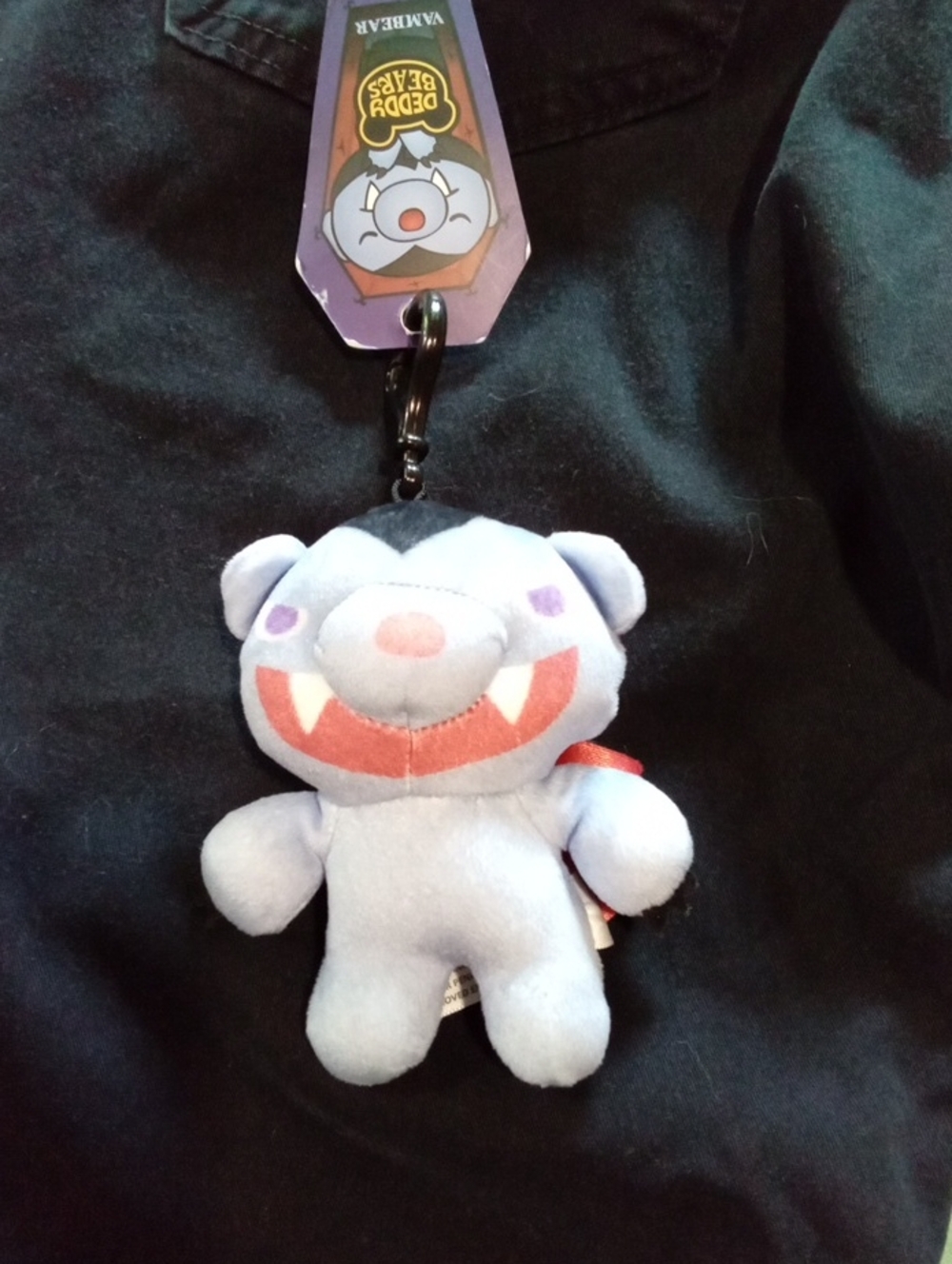 Deddy Bear . Vambear . Plush Keychain - Light Purple Bat Plush for Small Pets